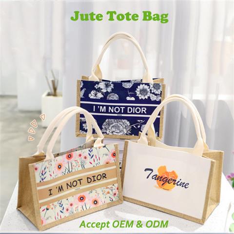 Jute tote bag